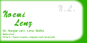noemi lenz business card