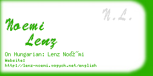 noemi lenz business card